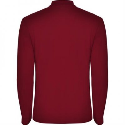 Футболка поло ESTRELLA L/S мужская, ГРАНАТОВЫЙ 3XL