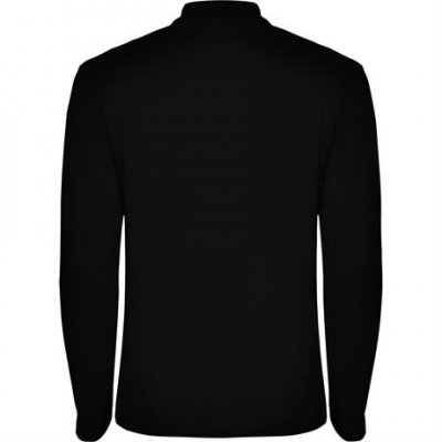 Футболка поло ESTRELLA L/S мужская, ЧЕРНЫЙ 3XL