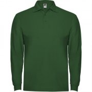 Футболка поло ESTRELLA L/S мужская, БУТЫЛОЧНЫЙ ЗЕЛЕНЫЙ XL арт. PO66350456