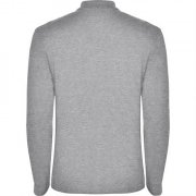 Футболка поло ESTRELLA L/S мужская, ПЁСТРЫЙ СЕРЫЙ L
