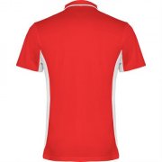 Спортивная футболка поло MONTMELO мужская, КРАСНЫЙ/БЕЛЫЙ XL