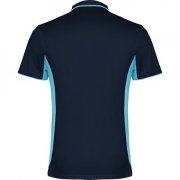 Спортивная футболка поло MONTMELO мужская, МОРСКОЙ СИНИЙ/НЕБЕСНО-ГОЛУБОЙ M