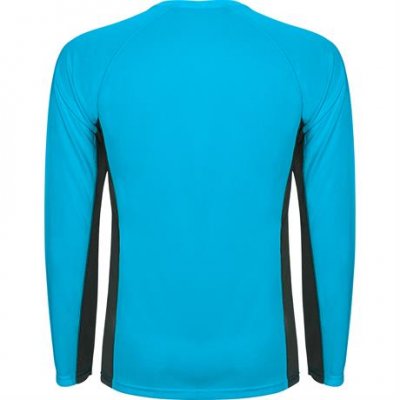 Спортивная футболка SHANGHAI L/S мужская, БИРЮЗОВЫЙ/ТЕМНЫЙ ГРАФИТ 2XL арт. CA6670051246