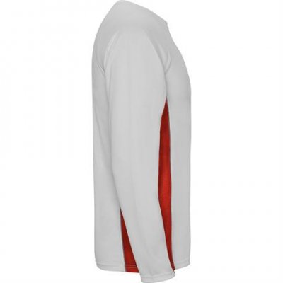 Спортивная футболка SHANGHAI L/S мужская, БЕЛЫЙ/КРАСНЫЙ 2XL арт. CA6670050160