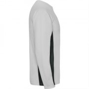 Спортивная футболка SHANGHAI L/S мужская, БЕЛЫЙ/ТЕМНЫЙ ГРАФИТ 2XL