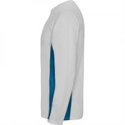 Спортивная футболка SHANGHAI L/S мужская, БЕЛЫЙ/КОРОЛЕВСКИЙ СИНИЙ XL
