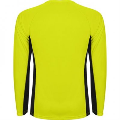 Спортивная футболка SHANGHAI L/S мужская, ФЛУОРЕСЦЕНТНЫЙ ЖЕЛТЫЙ/ЧЕРНЫЙ M арт. CA66700222102