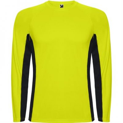 Спортивная футболка SHANGHAI L/S мужская, ФЛУОРЕСЦЕНТНЫЙ ЖЕЛТЫЙ/ЧЕРНЫЙ M арт. CA66700222102