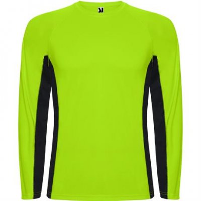 Спортивная футболка SHANGHAI L/S мужская, ФЛУОРЕСЦЕНТНЫЙ ЗЕЛЕНЫЙ/ЧЕРНЫЙ S арт. CA66700122202