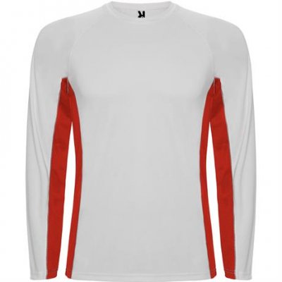 Спортивная футболка SHANGHAI L/S мужская, БЕЛЫЙ/КРАСНЫЙ S арт. CA6670010160