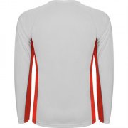 Спортивная футболка SHANGHAI L/S мужская, БЕЛЫЙ/КРАСНЫЙ S