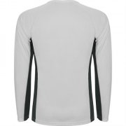 Спортивная футболка SHANGHAI L/S мужская, БЕЛЫЙ/ТЕМНЫЙ ГРАФИТ S