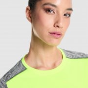 Спортивная футболка ZOLDER WOMAN женская, ФЛУОРЕСЦЕНТНЫЙ ЖЕЛТЫЙ/ПЁСТРЫЙ ЧЕРНЫЙ S арт. CA666301221243