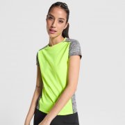 Спортивная футболка ZOLDER WOMAN женская, ФЛУОРЕСЦЕНТНЫЙ ЖЕЛТЫЙ/ПЁСТРЫЙ ЧЕРНЫЙ S арт. CA666301221243