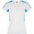 Спортивная футболка SUZUKA женская, БЕЛЫЙ/БИРЮЗОВЫЙ S