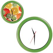 Часы настенные "ПРОМО" разборные ; зеленый яркий,  D28,5 см; пластик Зеленый
