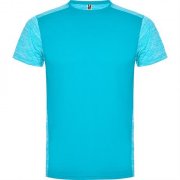 Спортивная футболка ZOLDER мужская, БИРЮЗОВЫЙ/ПЁСТРЫЙ БИРЮЗОВЫЙ 2XL