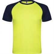 Спортивная футболка INDIANAPOLIS мужская, ФЛУОРЕСЦЕНТНЫЙ ЖЕЛТЫЙ/МОРСКОЙ СИНИЙ 3XL