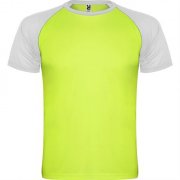 Спортивная футболка INDIANAPOLIS мужская, ФЛУОРЕСЦЕНТНЫЙ ЗЕЛЕНЫЙ/БЕЛЫЙ 2XL
