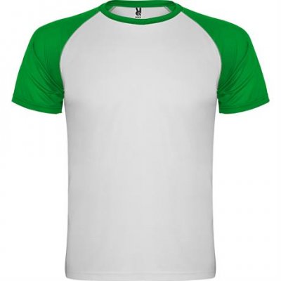 Спортивная футболка INDIANAPOLIS мужская, БЕЛЫЙ/ПАПАРОТНИКОВЫЙ M арт. CA66500201226