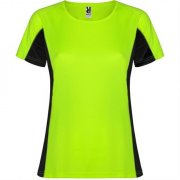 Спортивная футболка SHANGHAI WOMAN женская, ФЛУОРЕСЦЕНТНЫЙ ЗЕЛЕНЫЙ/ЧЕРНЫЙ 2XL