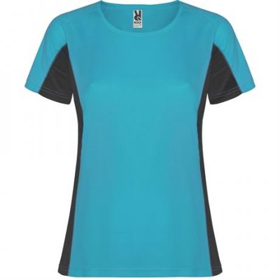 Спортивная футболка SHANGHAI WOMAN женская, БИРЮЗОВЫЙ/ТЕМНЫЙ ГРАФИТ 2XL арт. CA6648051246