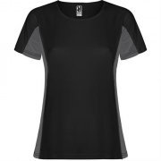 Спортивная футболка SHANGHAI WOMAN женская, ЧЕРНЫЙ/ТЕМНЫЙ ГРАФИТ XL