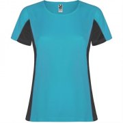 Спортивная футболка SHANGHAI WOMAN женская, БИРЮЗОВЫЙ/ТЕМНЫЙ ГРАФИТ S арт. CA6648011246