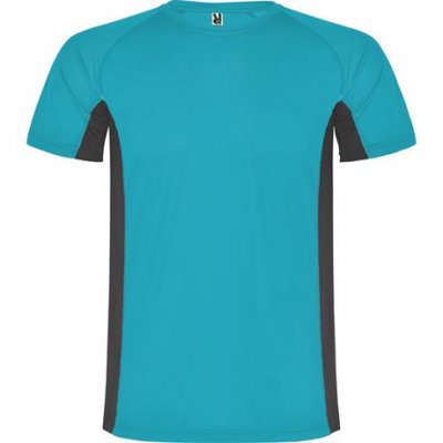 Спортивная футболка SHANGHAI мужская, БИРЮЗОВЫЙ/ТЕМНЫЙ ГРАФИТ 2XL арт. CA6595051246