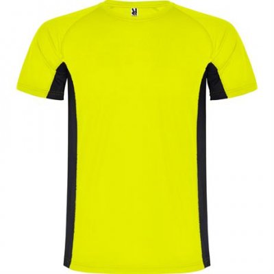 Спортивная футболка SHANGHAI мужская, ФЛУОРЕСЦЕНТНЫЙ ЖЕЛТЫЙ/ЧЕРНЫЙ M арт. CA65950222102
