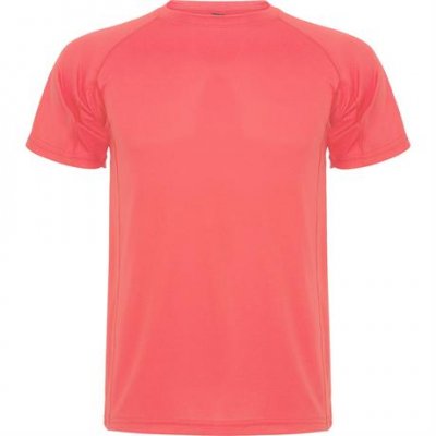 Спортивная футболка MONTECARLO мужская, КОРАЛЛОВЫЙ ФЛУОРЕСЦЕНТНЫЙ 2XL