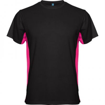 Спортивная футболка TOKYO мужская, ЧЕРНЫЙ/ФУКСИЯ 2XL