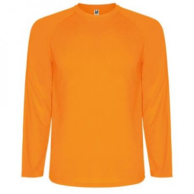 Спортивная футболка MONTECARLO L/S мужская, ФЛУОРЕСЦЕНТНЫЙ ОРАНЖЕВЫЙ S арт. CA041501223