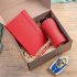 Набор подарочный SILKYWAY: термокружка, блокнот, ручка, коробка, стружка, красный Красный