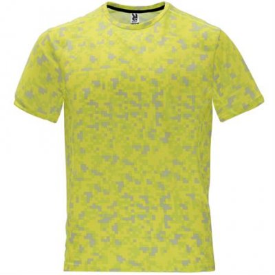 Спортивная футболка ASSEN мужская, ФЛУОРИСЦЕНТНЫЙ ЖЕЛТЫЙ ПИКСЕЛЬ 2XL арт. CA020105195