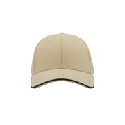 Бейсболка PILOT PIPING SANDWICH, 6 клиньев, металлическая застежка Хаки