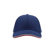 Бейсболка PILOT PIPING SANDWICH, 6 клиньев, металлическая застежка Синий