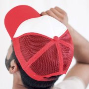 Бейсболка  RAPPER, 5 клиньев, пластиковая застежка Белый