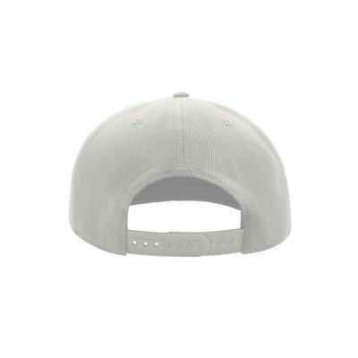 Бейсболка SNAP BACK, 6 клиньев, пластиковая застежка Белый