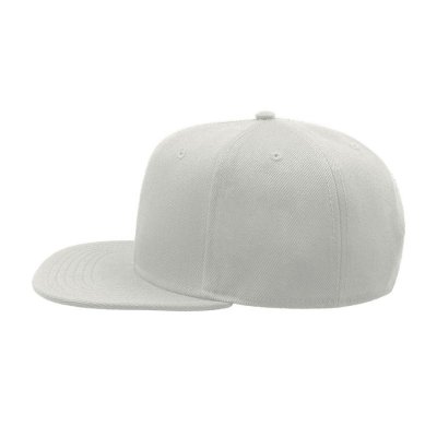 Бейсболка SNAP BACK, 6 клиньев, пластиковая застежка Белый