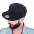 Бейсболка SNAP BACK, 6 клиньев, пластиковая застежка Белый