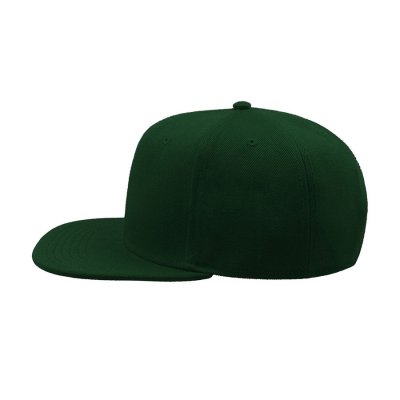 Бейсболка SNAP BACK, 6 клиньев, пластиковая застежка Зеленый