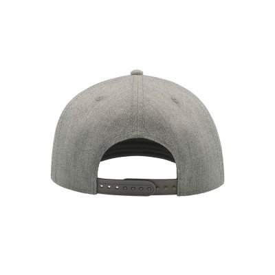 Бейсболка SNAP BACK, 6 клиньев, пластиковая застежка Серый