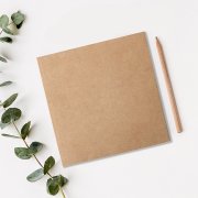 Скетчбук-блокнот BLOCK, 145 х 145  мм, крафт, картон, нелинованный бежевый арт. 33900