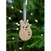 Деревянная подвеска Christmate, снеговик