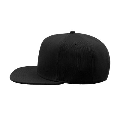 Бейсболка SNAP BACK, 6 клиньев, пластиковая застежка Черный