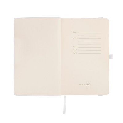 Бизнес-блокнот GRACY на резинке, формат А5, в линейку Белый