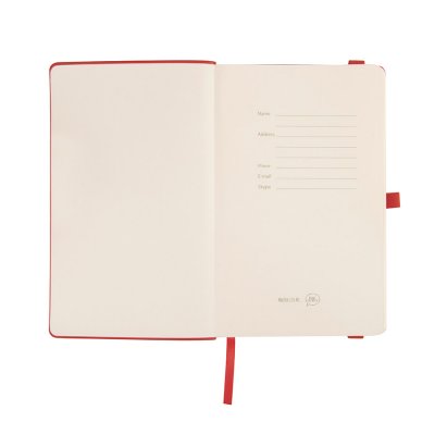 Бизнес-блокнот GRACY на резинке, формат А5, в линейку Красный