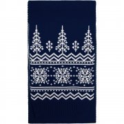 Шарф Elnik, синий с молочно-белым