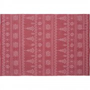 Плед Elnik, красным с молочно-белым